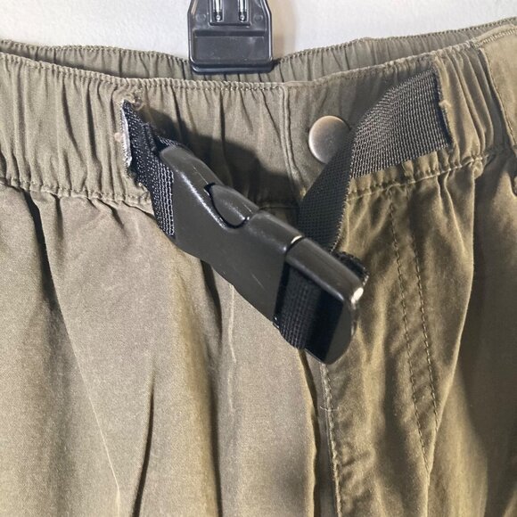 Mens Roundtree & Yorke Outfitters Cargo Hiking Shorts Belt Green L Cotton Nylon - Picture 4 of 8